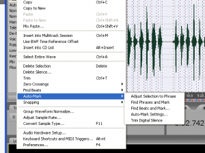 Adobe Audition auto_mark