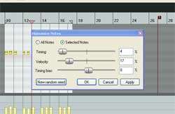 MIDI Humanize Function in Reaper MIDI Humanize Function in Reaper