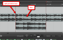 splitting audio file