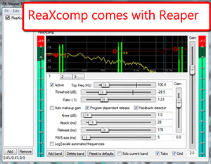 ReaXcomp multiband compressor