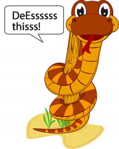 snake saying "deEss this."
