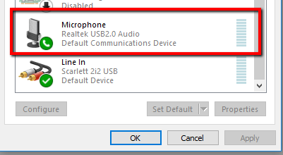 how the Maono mic shows up in Sound settings