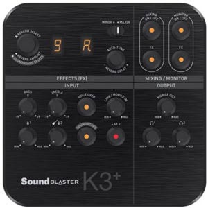 Sound Blaster K3+ Live Streaming Mobile Interface