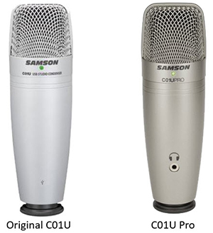 Samson C01U Pro - Microphone Condensateur USB de Studio : Nantel