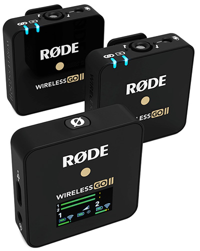 Rode Wireless Go II - 2 mics and receiver box