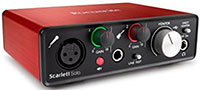 audio recording interface - Scarlett Solo
